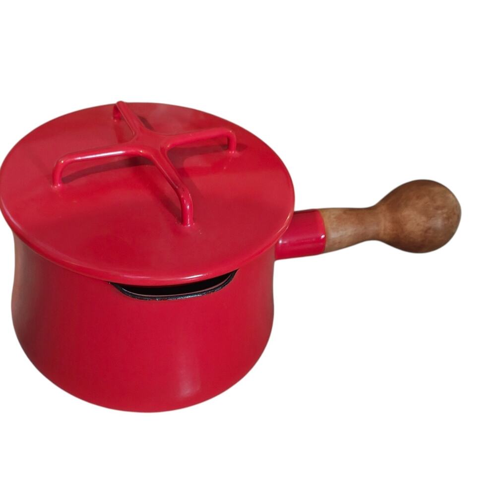 Dansk JHQ Chili Red Kobenstyle 1 Qt Saucepan Teak Handle Scandinavian Design